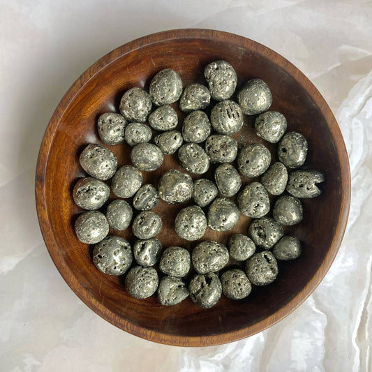 High Quality Druzy Pyrite Tumble Crystal & Stones