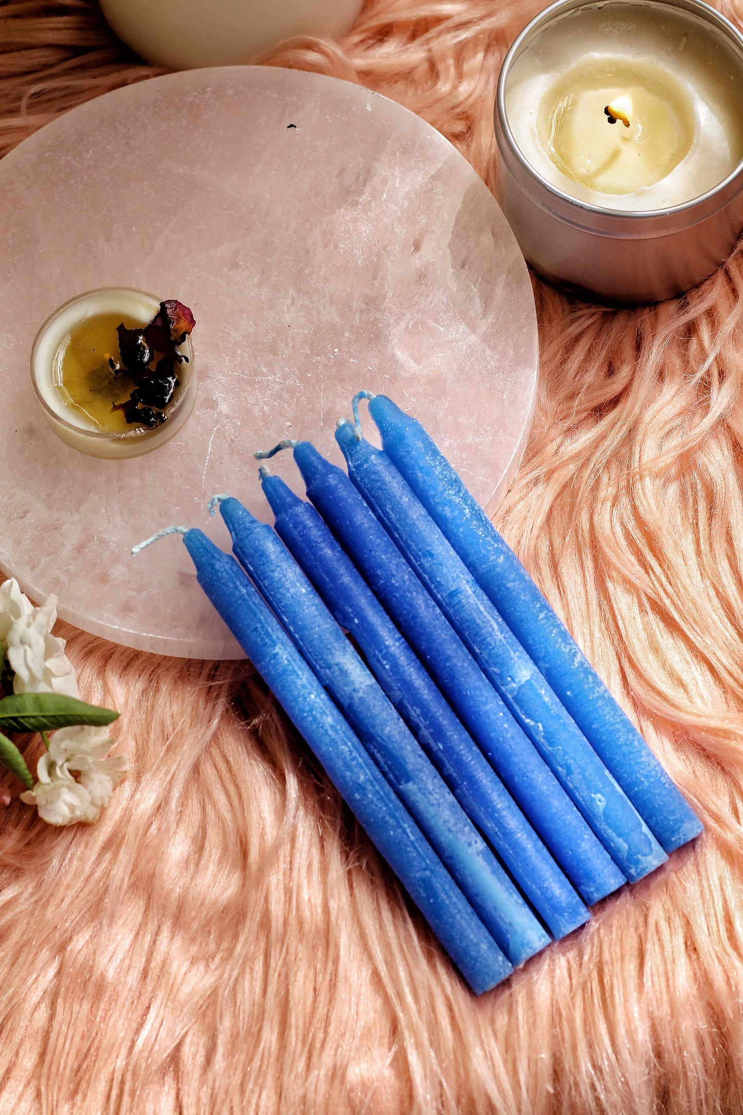 Blue Candle | Spell Work Set Of 25 50 100 200