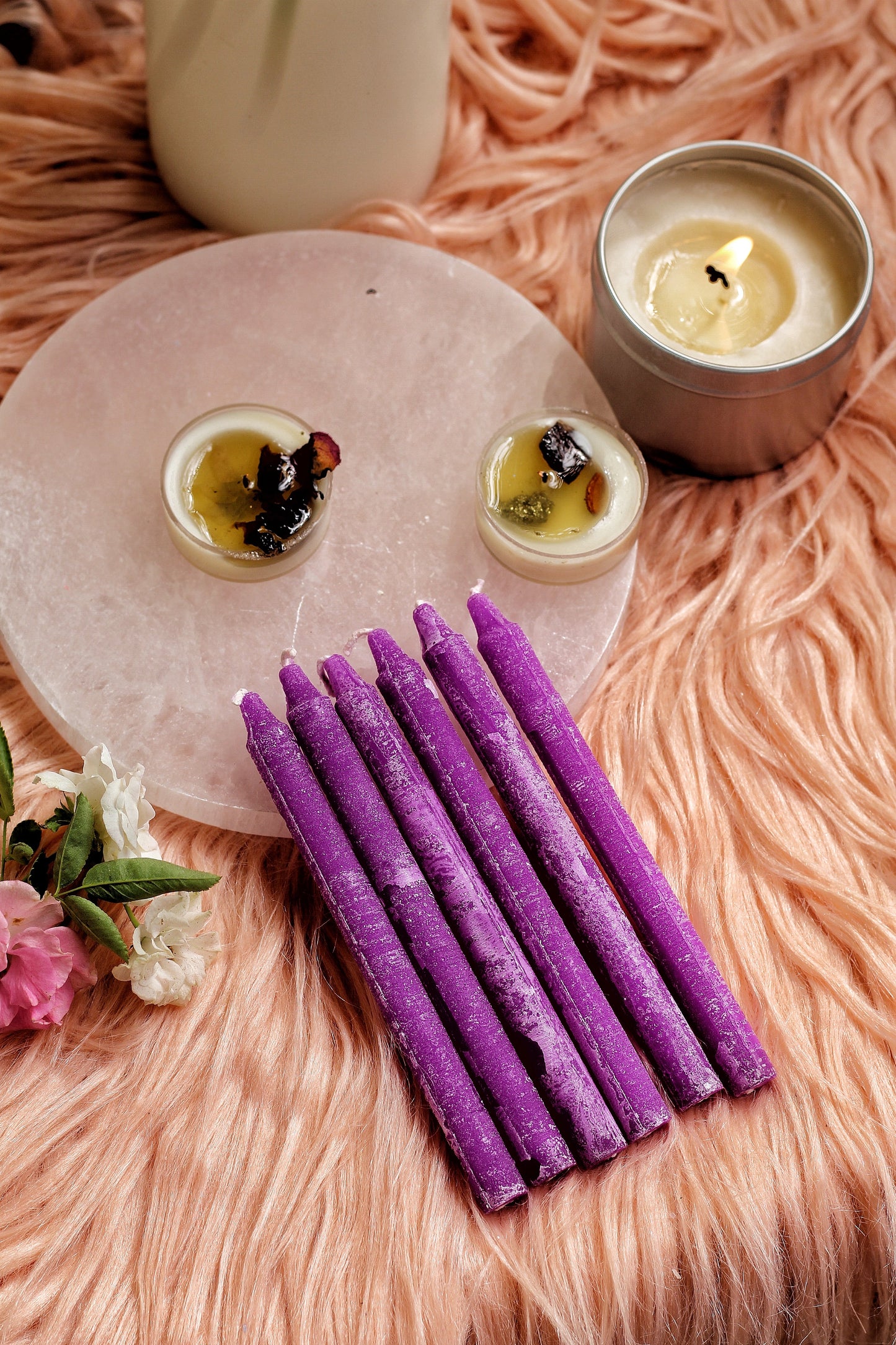 Purple Candle | Spell Work Set Of 25 50 100 200