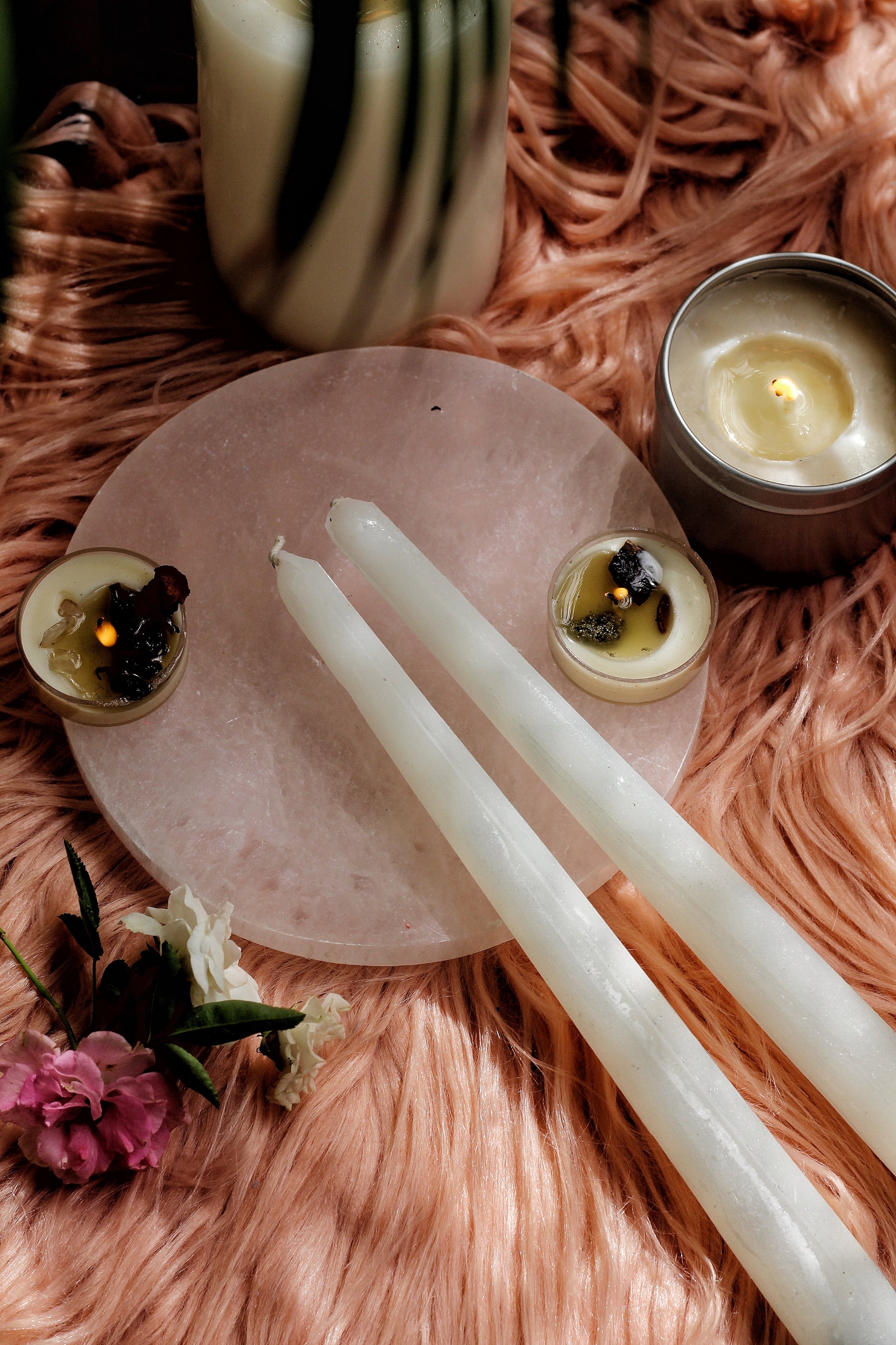 White Taper Candle - Set Of 5