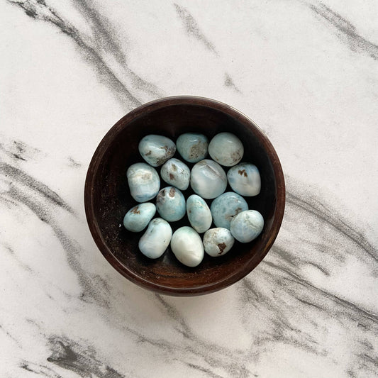 Larimar Crystal Tumble | Heals Physical & Mentally Stones