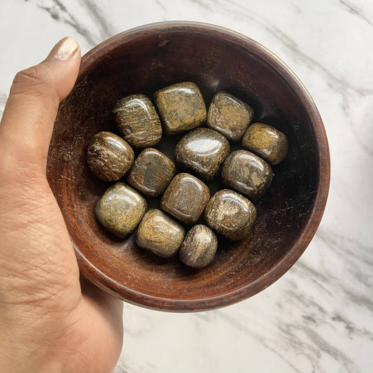 Bronzite Tumble | Repel Negative Energy & Promote Peace Harmony Crystal Stones