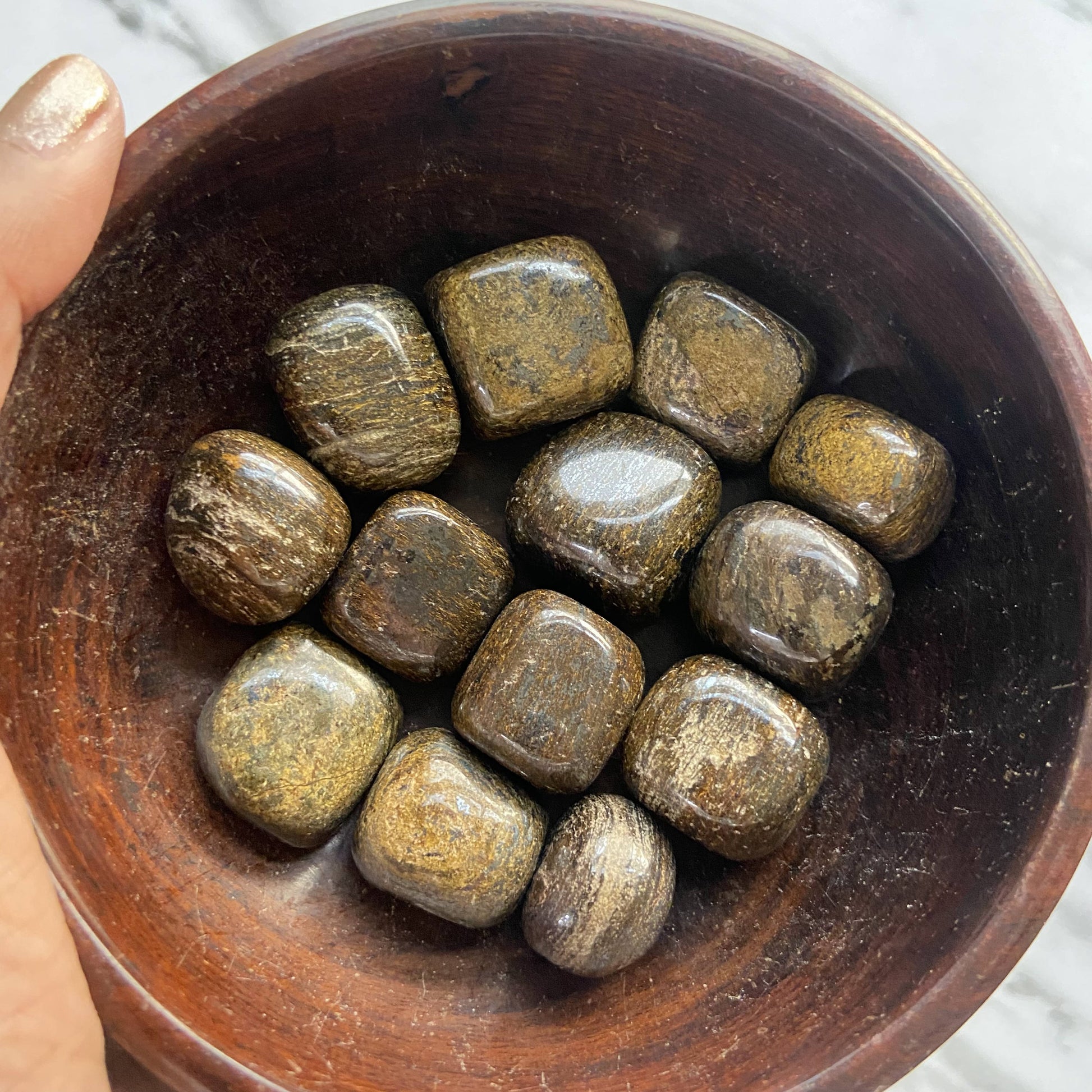 Bronzite Tumble | Repel Negative Energy & Promote Peace Harmony Crystal Stones