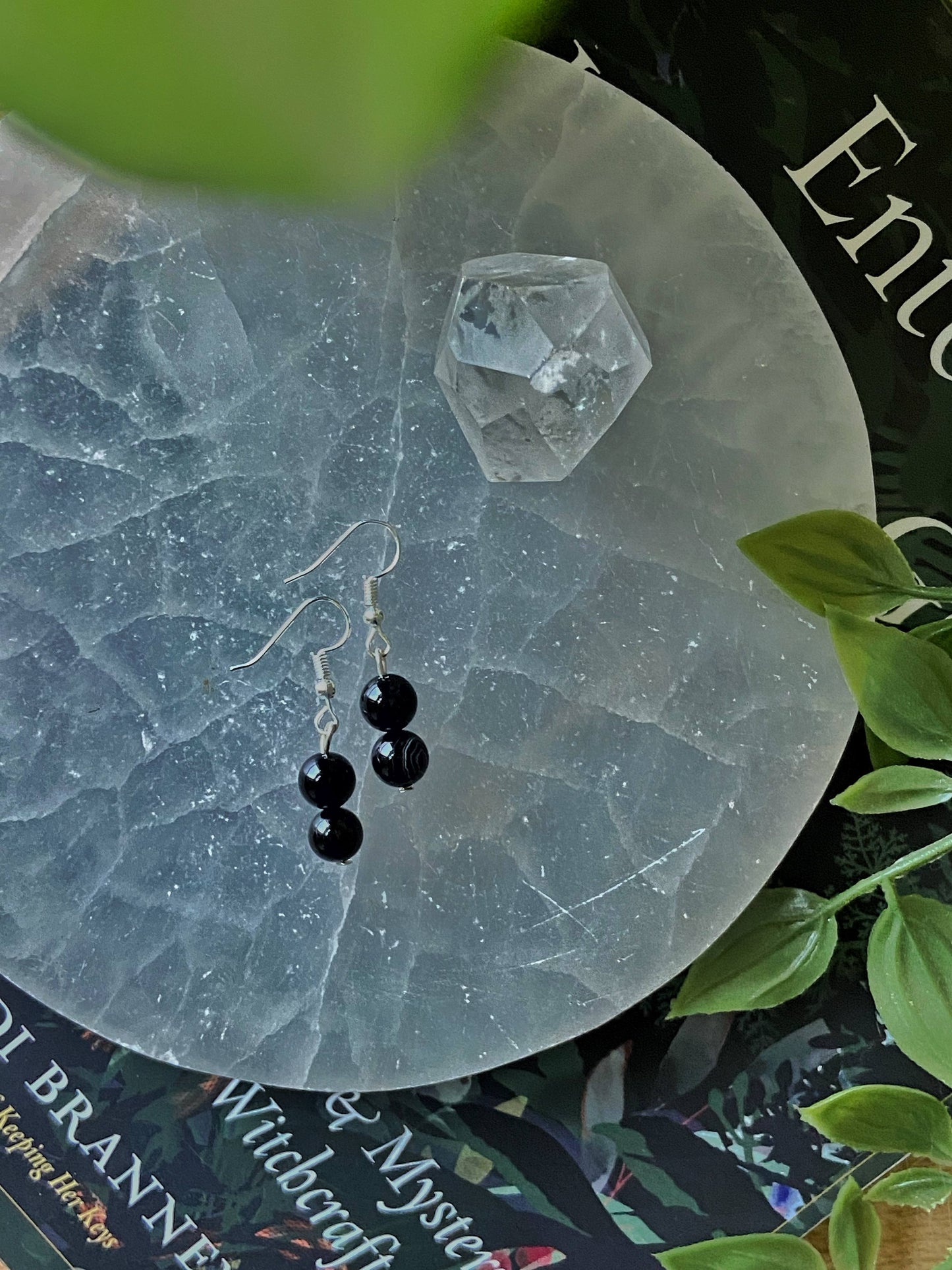 Sulemani Hakik Bead Earring | Stone Of Spirituality & Protection Crystal Stones