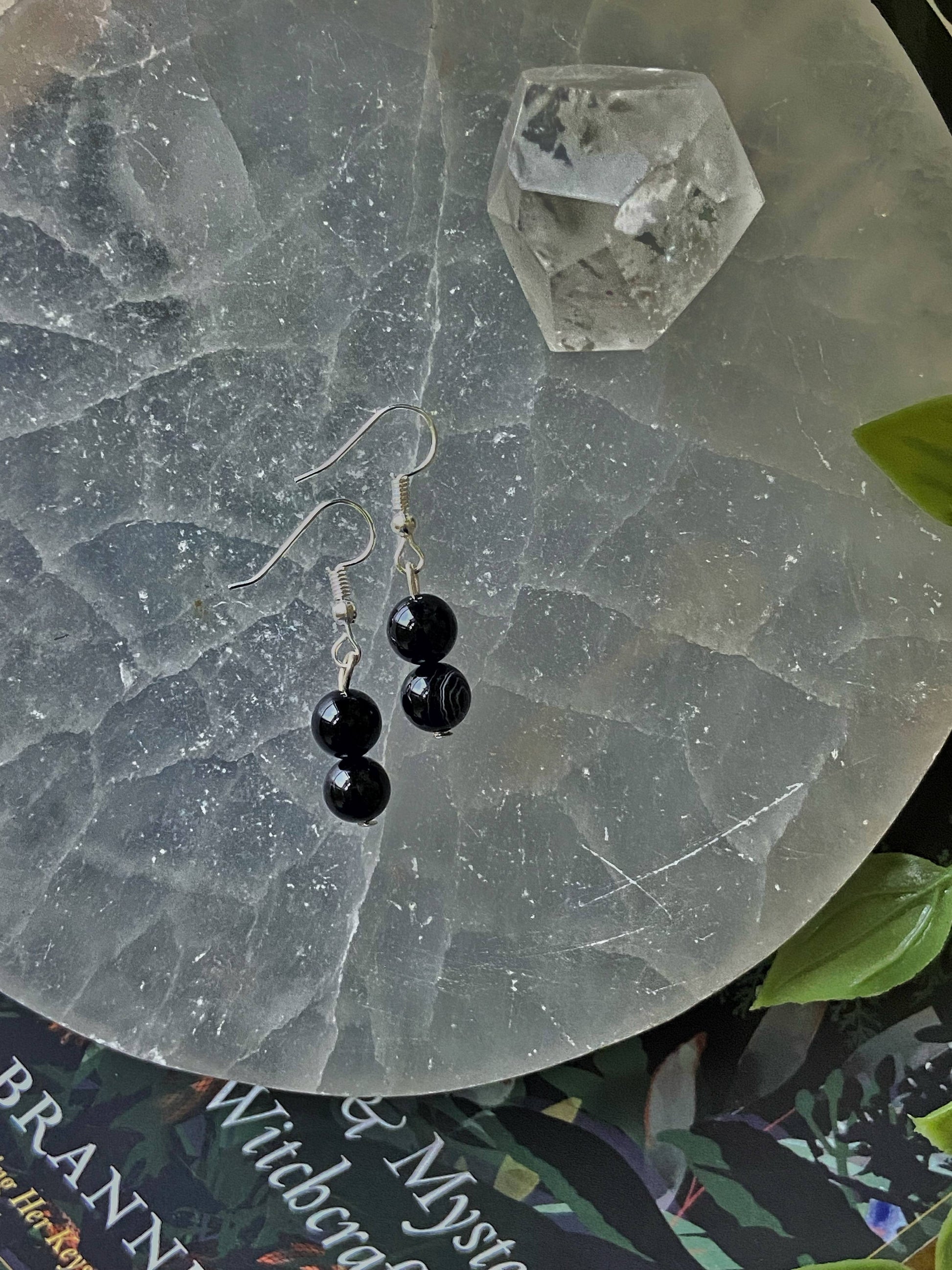 Sulemani Hakik Bead Earring | Stone Of Spirituality & Protection Crystal Stones