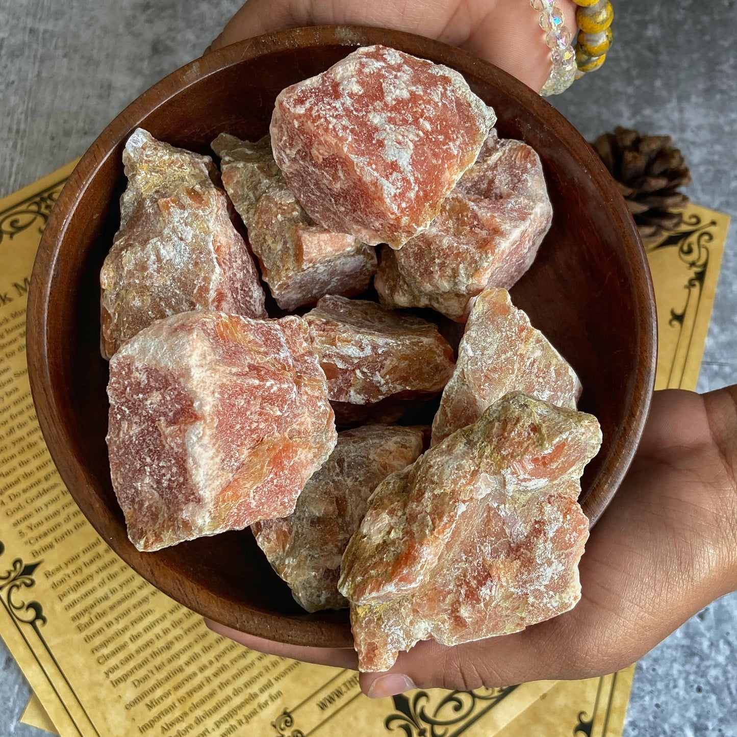 Orange Calcite Raw Stone Chunk | Clears Stagnant Energies & Promotes Spiritual Growth