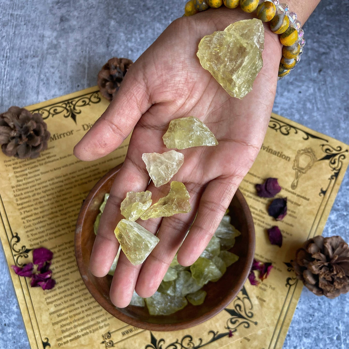 Lemon Quartz Raw Stone - Pack of 3 | Reduce Distraction and improves concentration