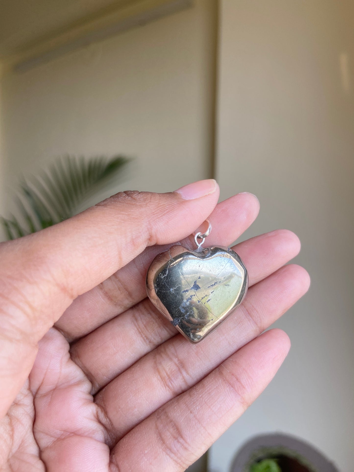 Pyrite Mini Heart Pendants With Black Cord | Financial Abundance & Protection Regular Crystal Stones
