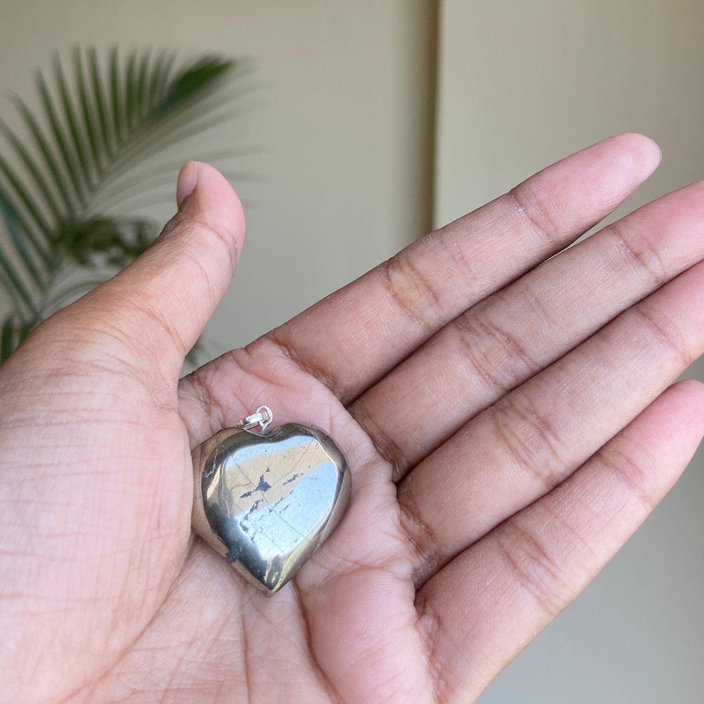 Pyrite Mini Heart Pendants With Black Cord | Financial Abundance & Protection Regular Crystal Stones