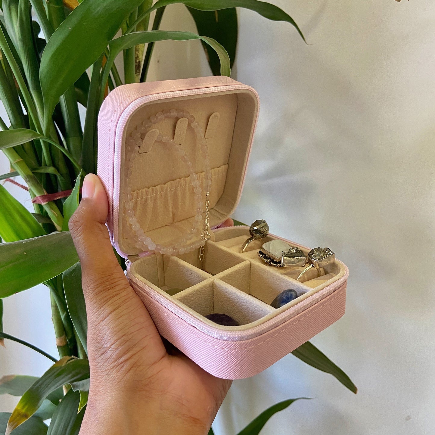 Pu Leather Zipper Portable Storage Box Case Boxes By The Lilith Store