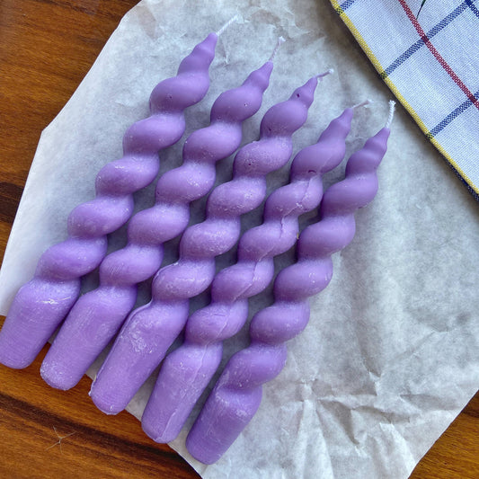 Lavender Spiral Soy Candle | Pack of 5