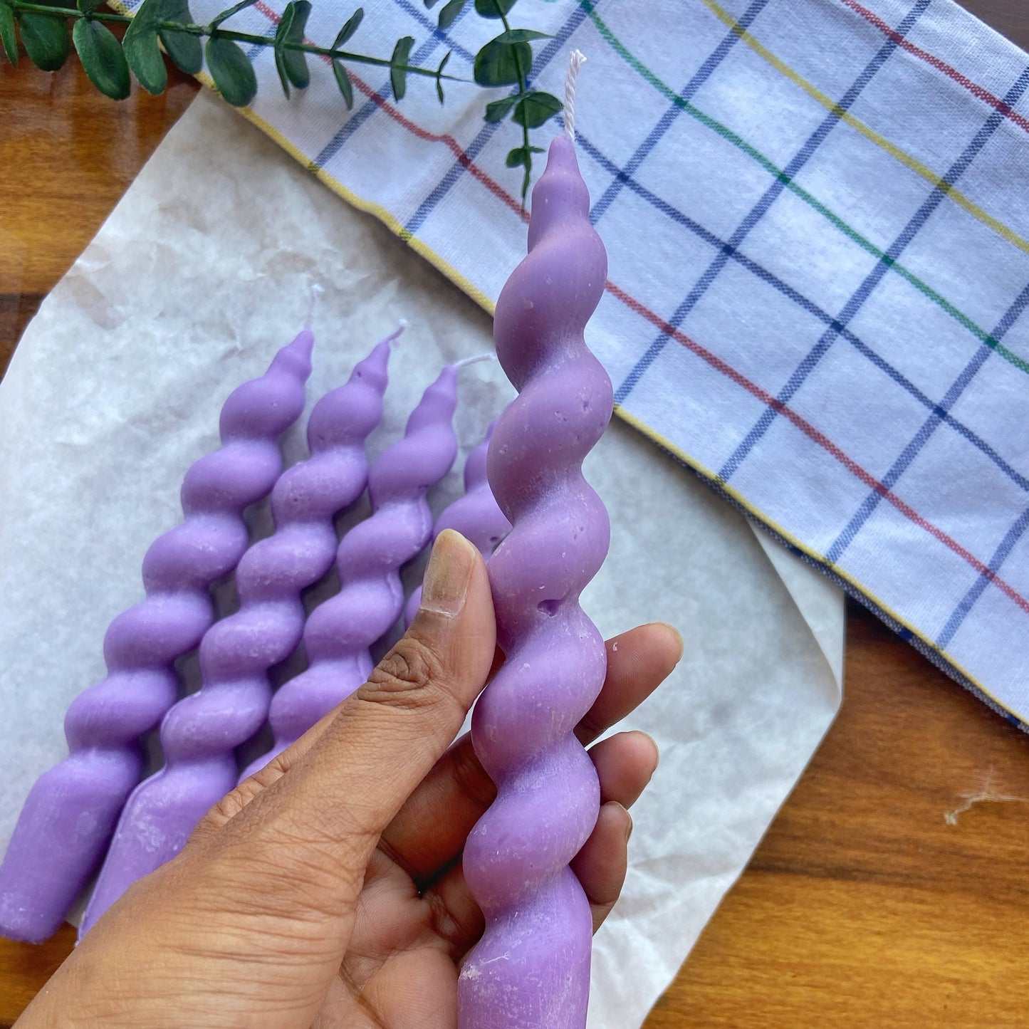 Lavender Spiral Soy Candle | Pack of 5