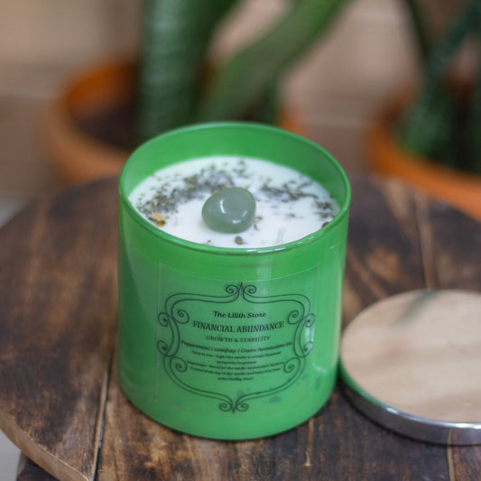 Financial Abundance - Growth & Stability Intention Candle | Ritual