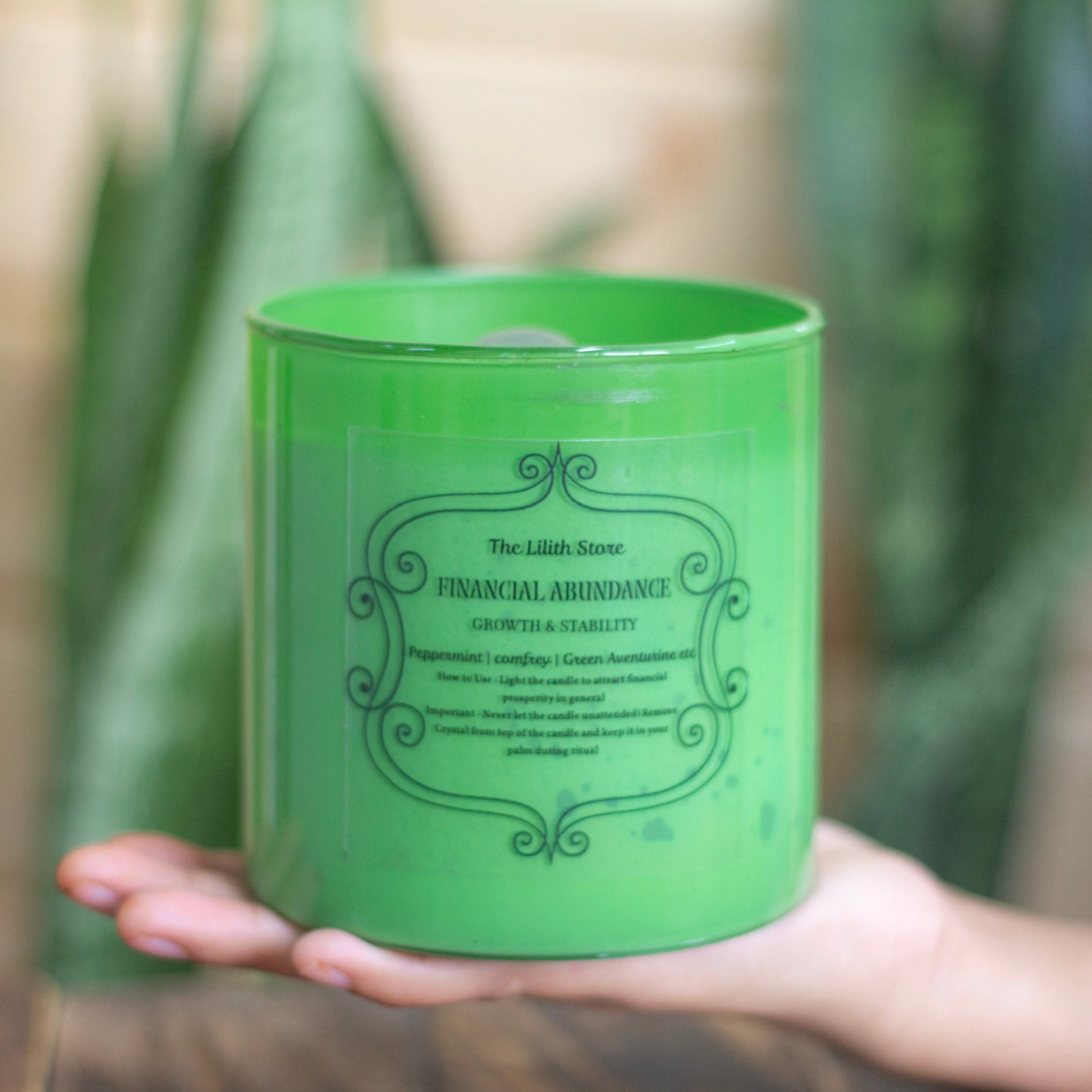 Financial Abundance - Growth & Stability Intention Candle | Ritual
