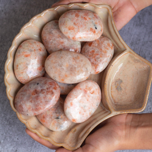 Sunstone Palm Size Stone | Of Stability & Personal Strength Crystal