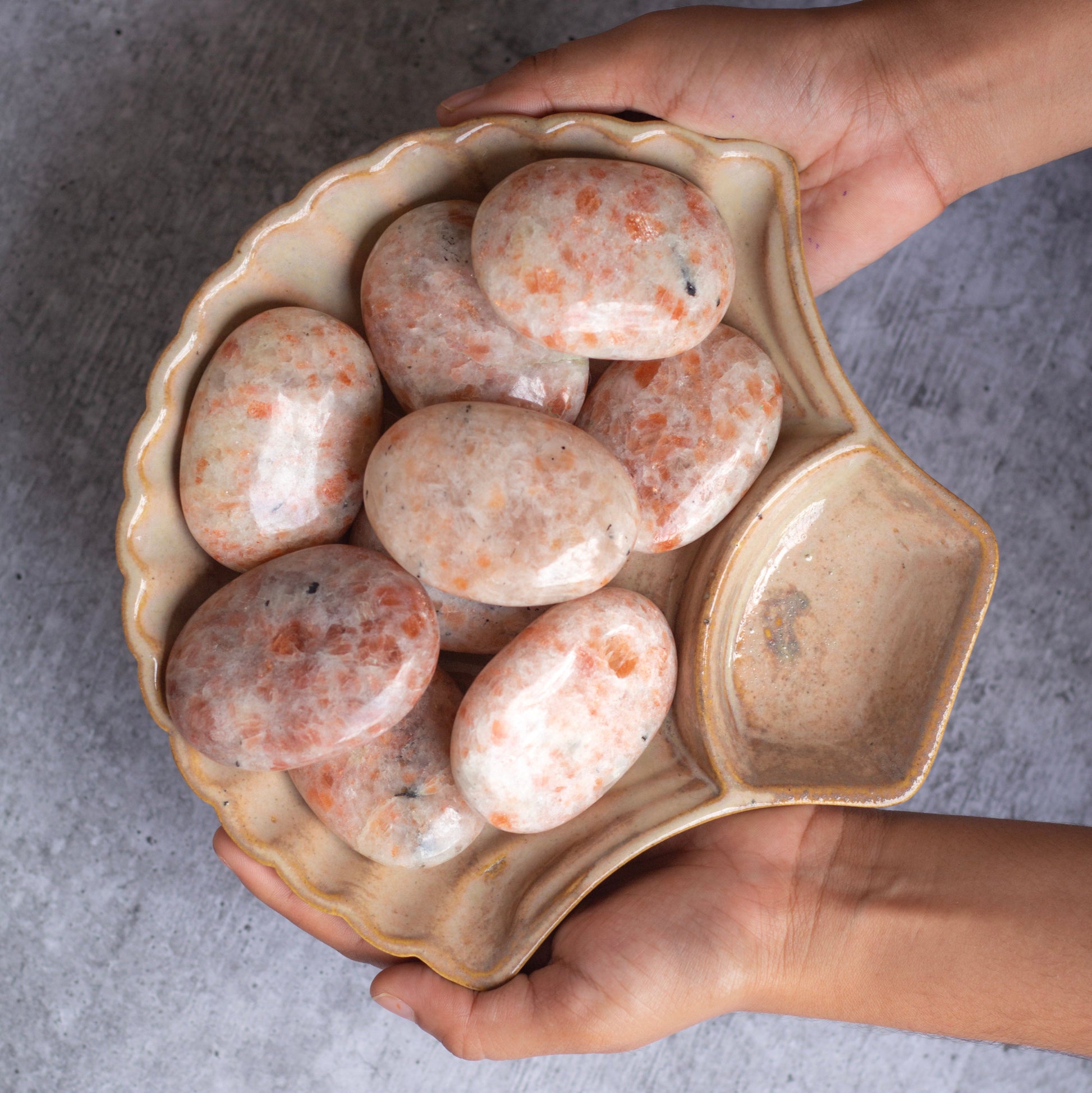 Sunstone Palm Size Stone | Of Stability & Personal Strength Crystal