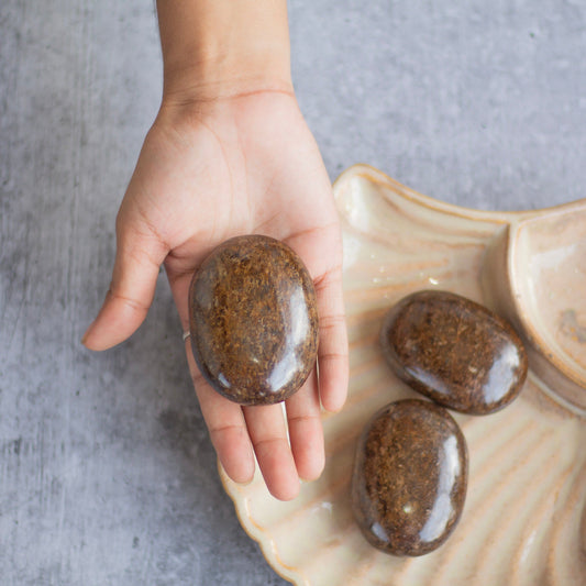 Bronzite Palm Stone Crystals & Stones