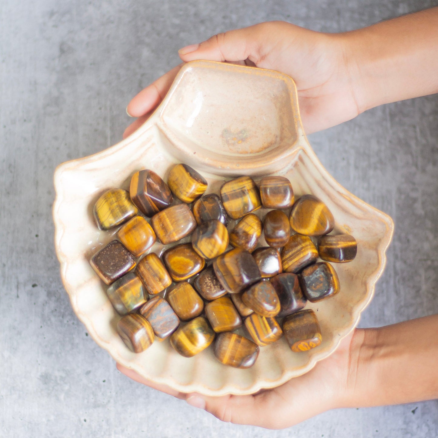 Tigers Eye Tumble Stone | Protects From Psychic Attacks Crystal
