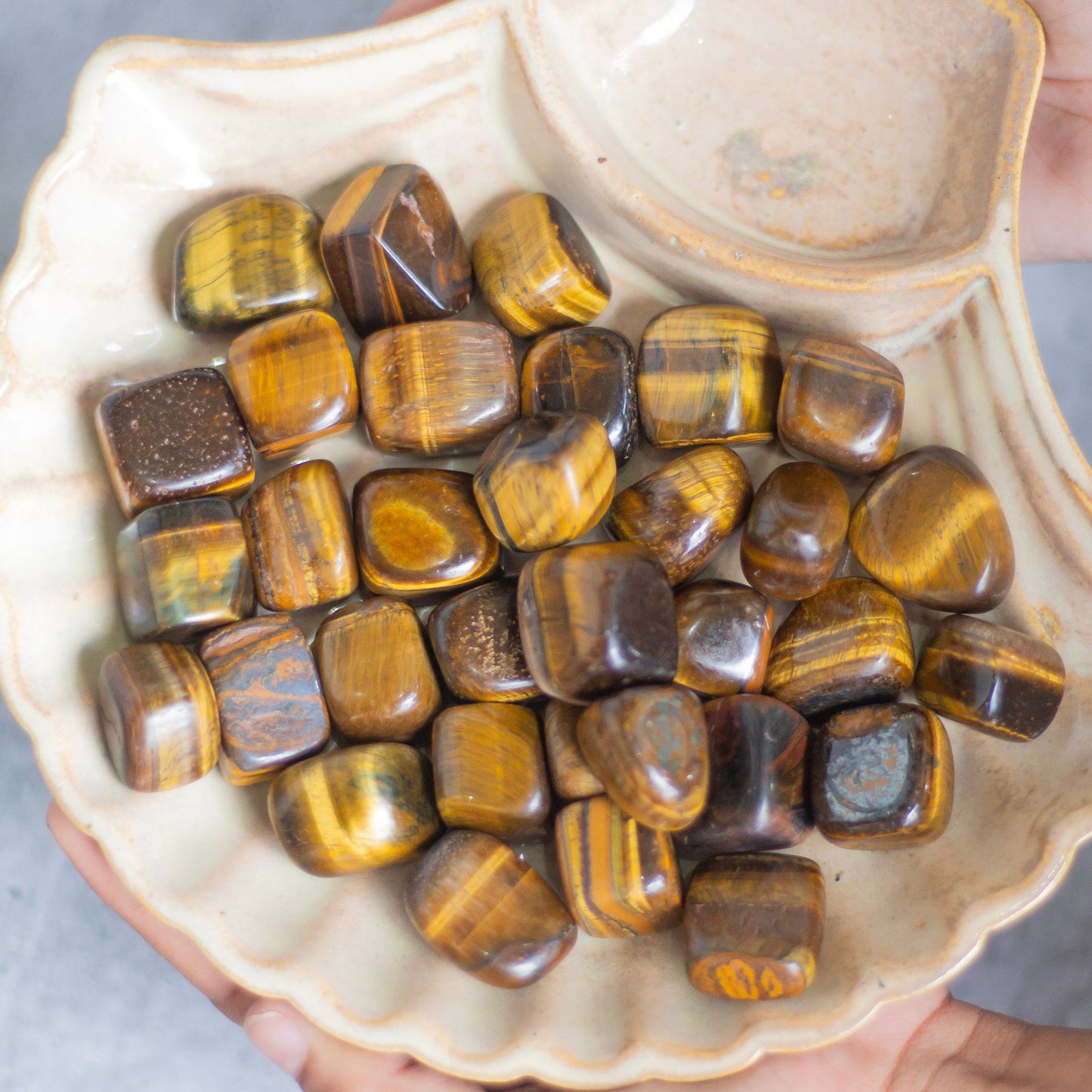 Tigers Eye Tumble Stone | Protects From Psychic Attacks Crystal