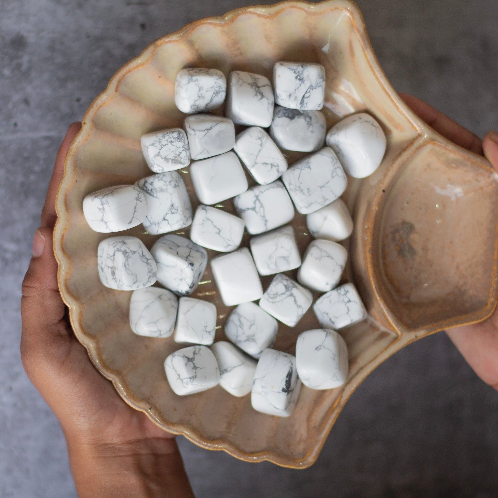 Howlite Tumble Stone | Expressing & Anger Management Crystal