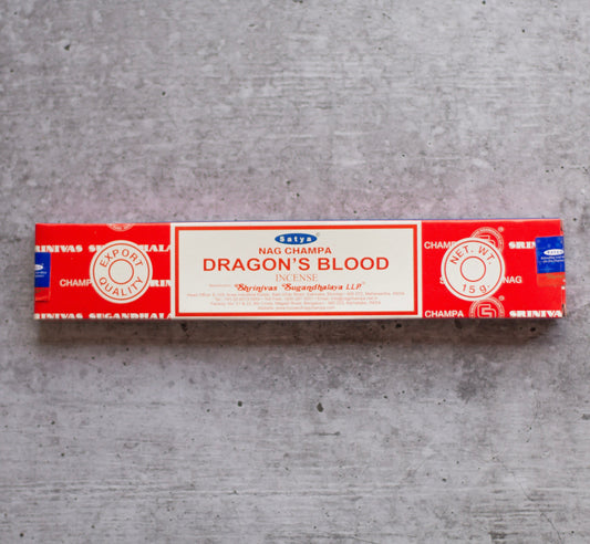 Satya Dragons Blood Incense Stick | Set Of 5 Packets & Resin