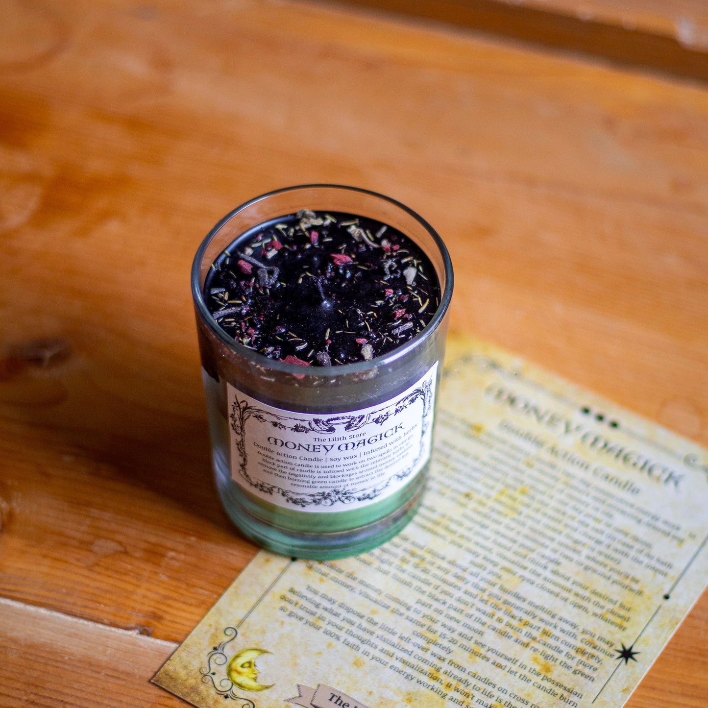 Money Magick Double Action Candle | Soy Wax Intention Candles