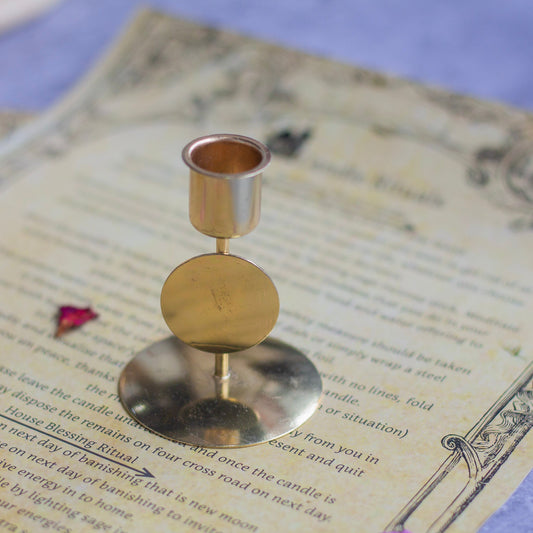 Gold Plated Brass Mini Candle Holder Altarware | Altar