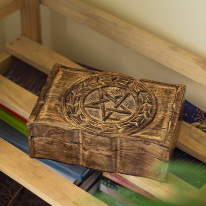 Pentale Craved Wooden Box Altarware | Altar