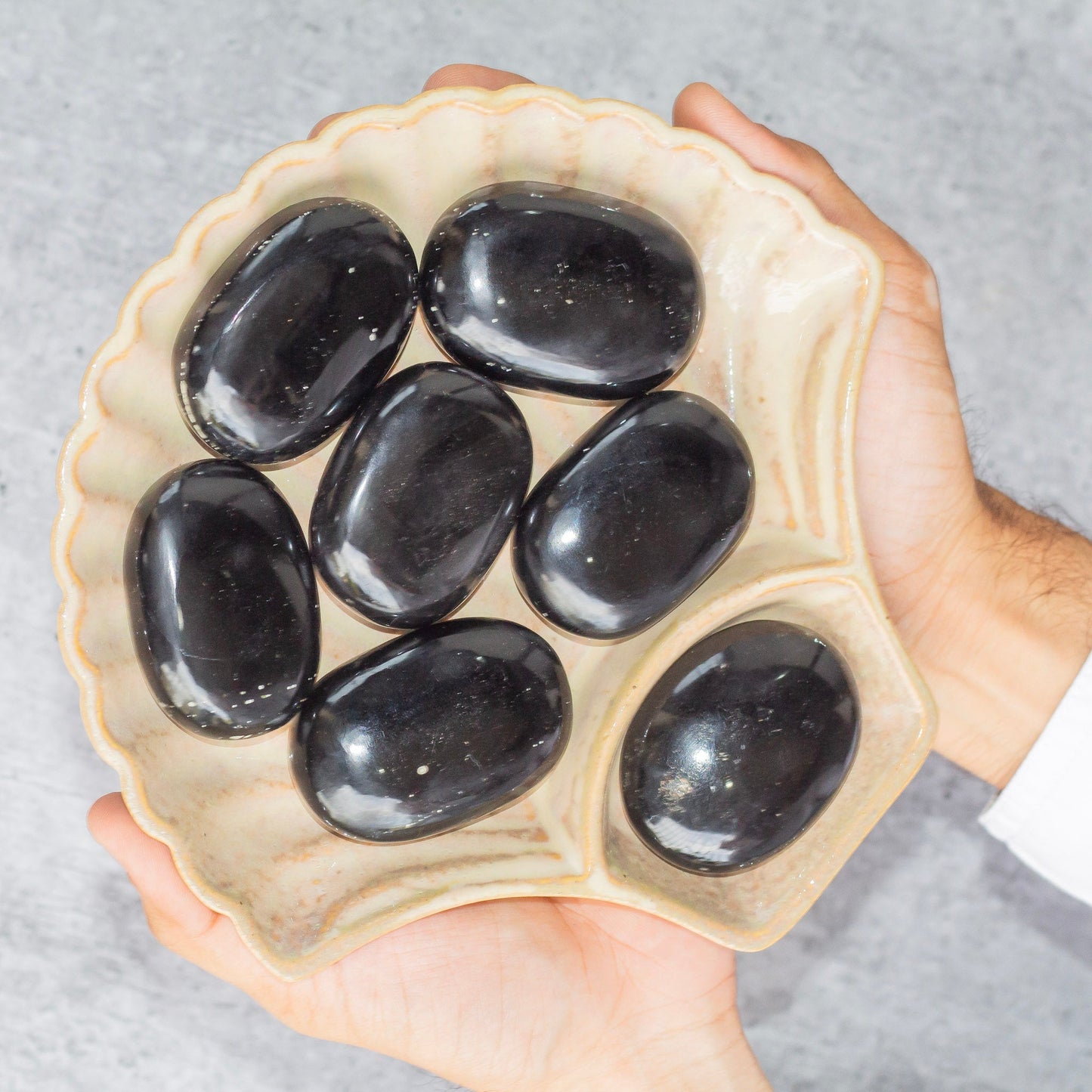 Black Obsidian Palmstone Crystal