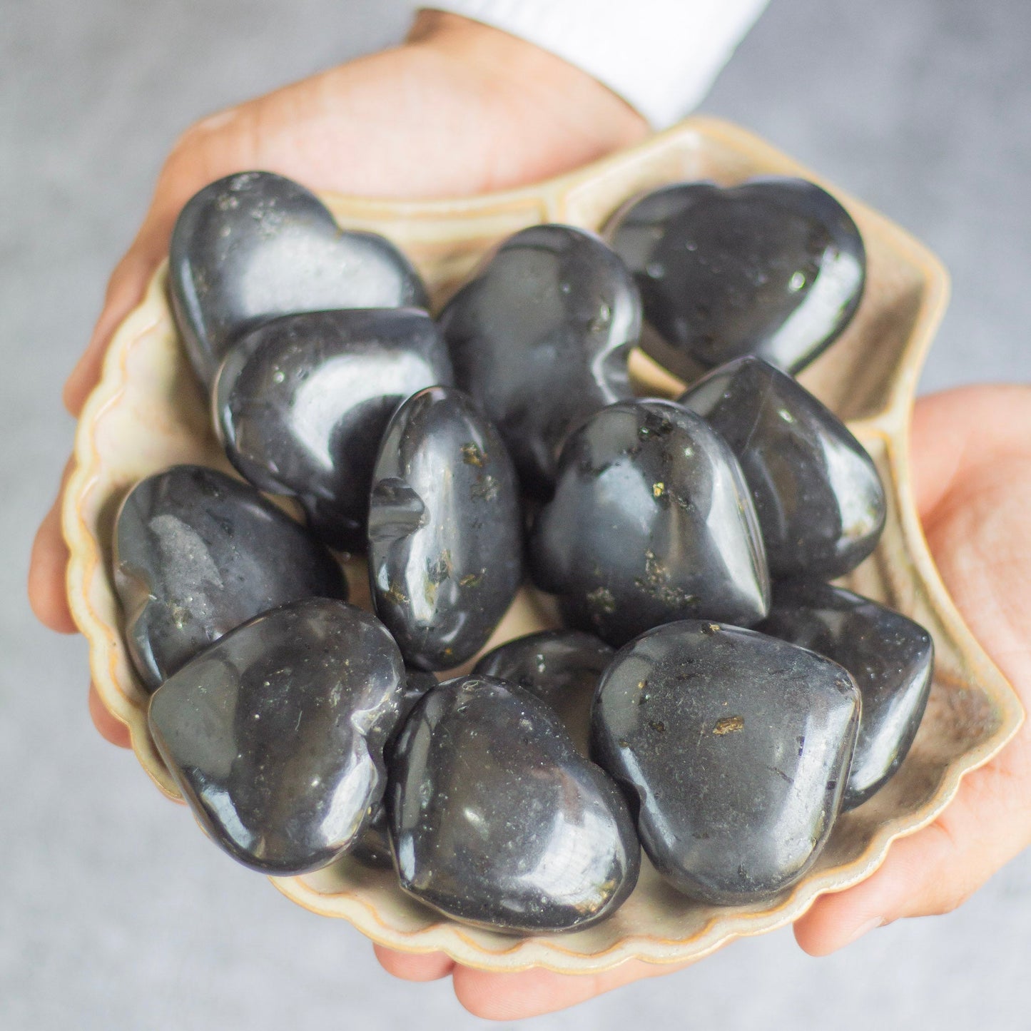 Black Tourmaline Heart Crystal
