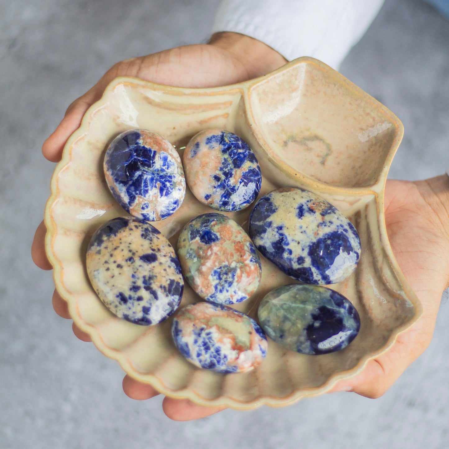 Sodalite Palmstone | Stone For Emotional Balance Crystal & Stones