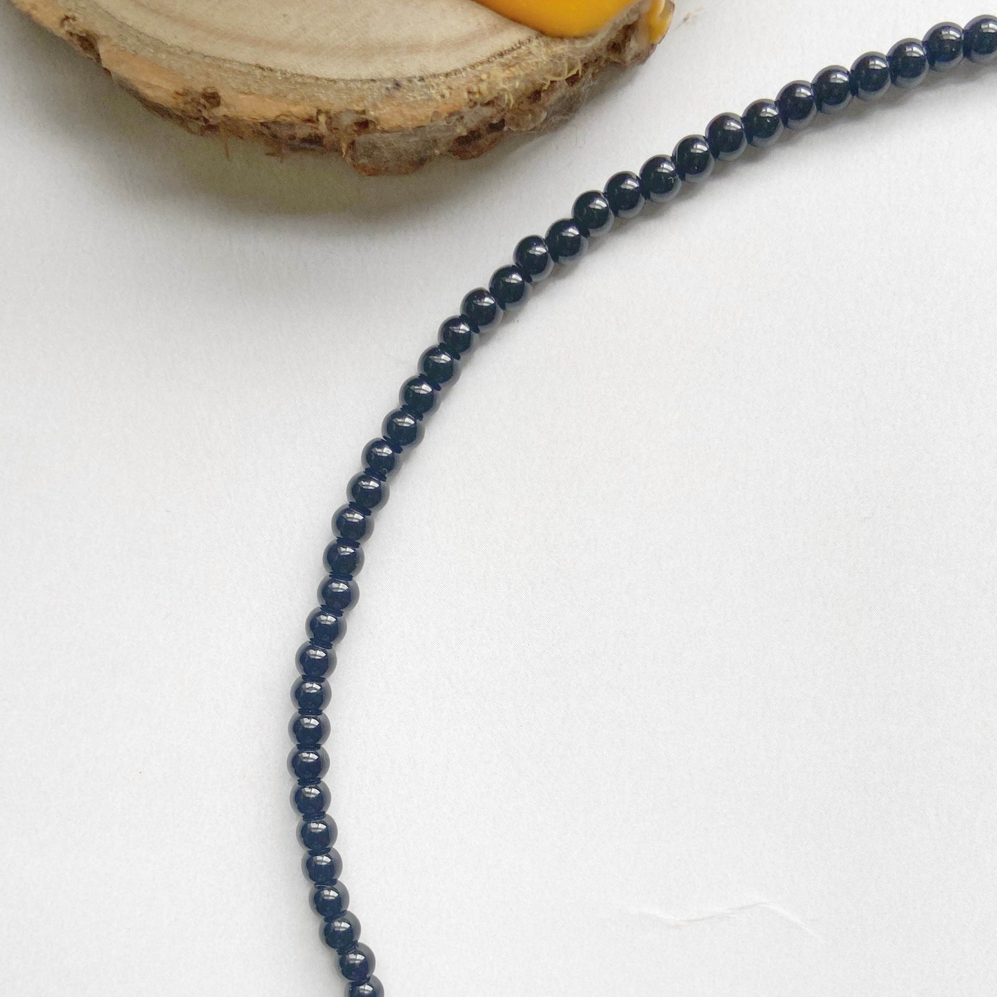 Black Obsidian Mini Beads Necklace Crystal Jewellery