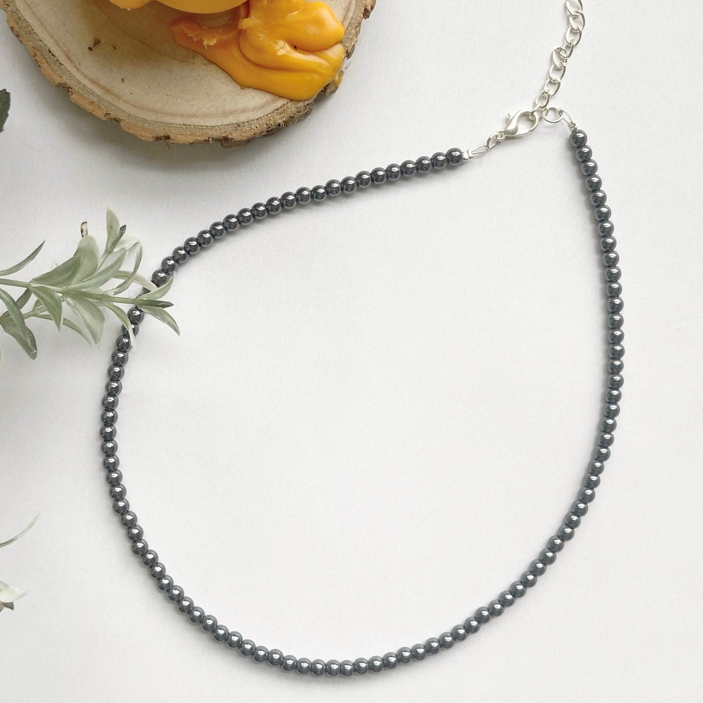 Hematite Mini Beads Necklace Crystal Jewellery