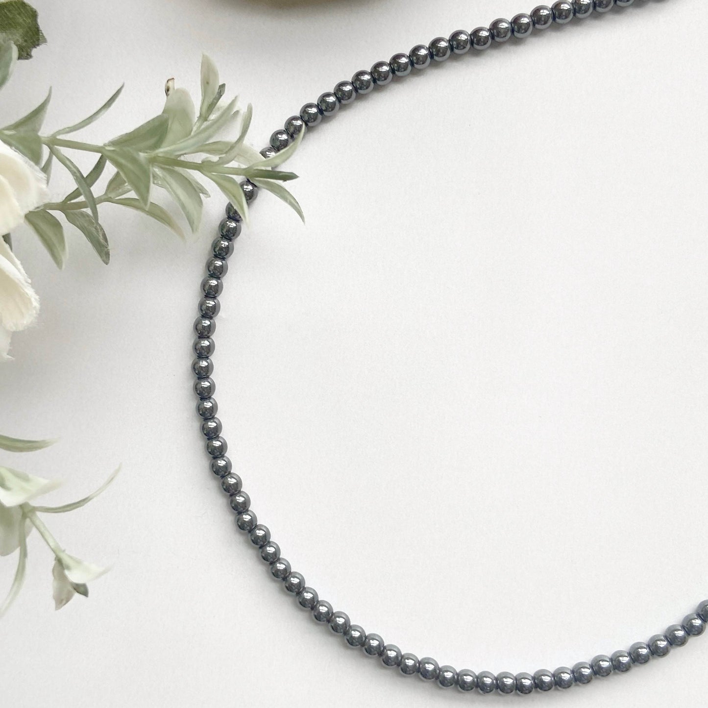 Hematite Mini Beads Necklace Crystal Jewellery