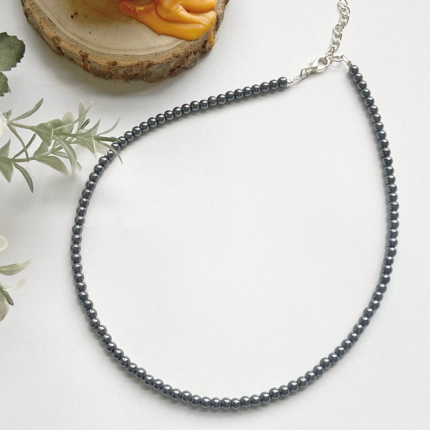 Hematite Mini Beads Necklace Crystal Jewellery