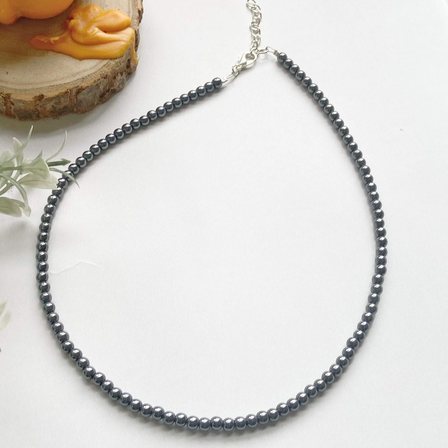 Hematite Mini Beads Necklace Crystal Jewellery