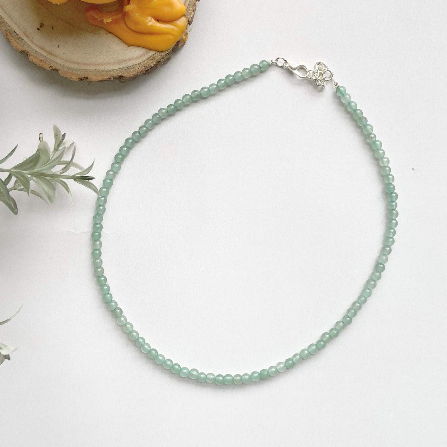 Green Aventurine Mini Beads Necklace Crystal Jewellery