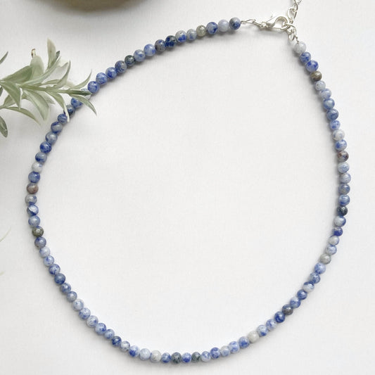 Sodalite Mini Beads Necklace Crystal Jewellery