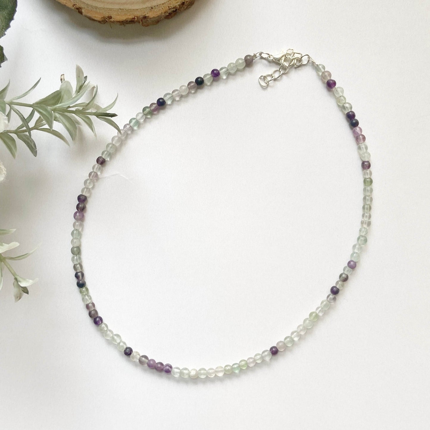 Fluorite Mini Beads Necklace Crystal Jewellery