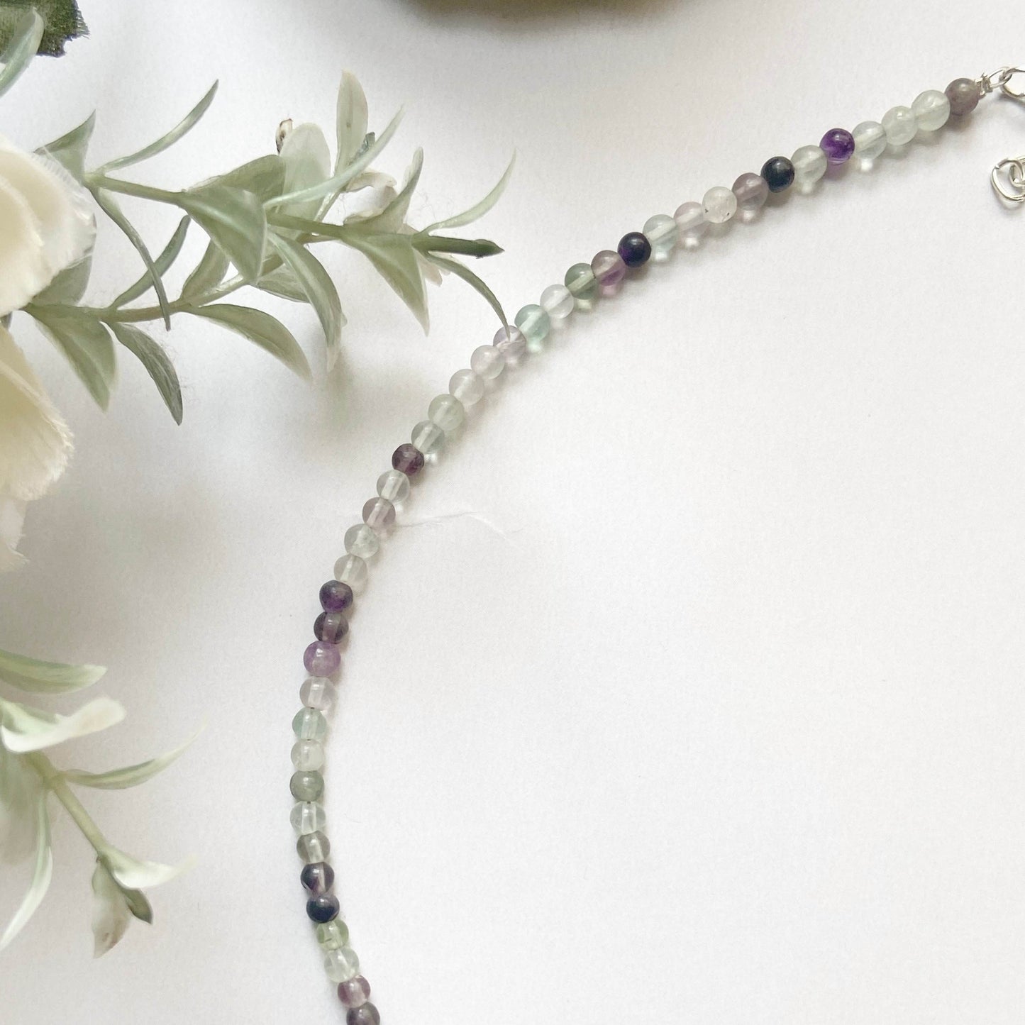 Fluorite Mini Beads Necklace Crystal Jewellery
