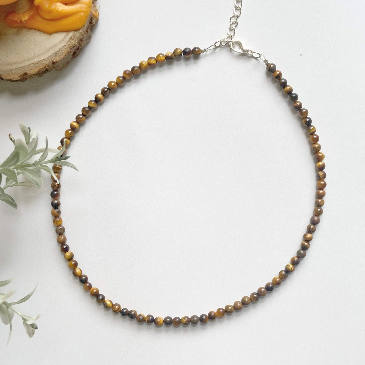 Tigers Eye Mini Beads Necklace Crystal Jewellery