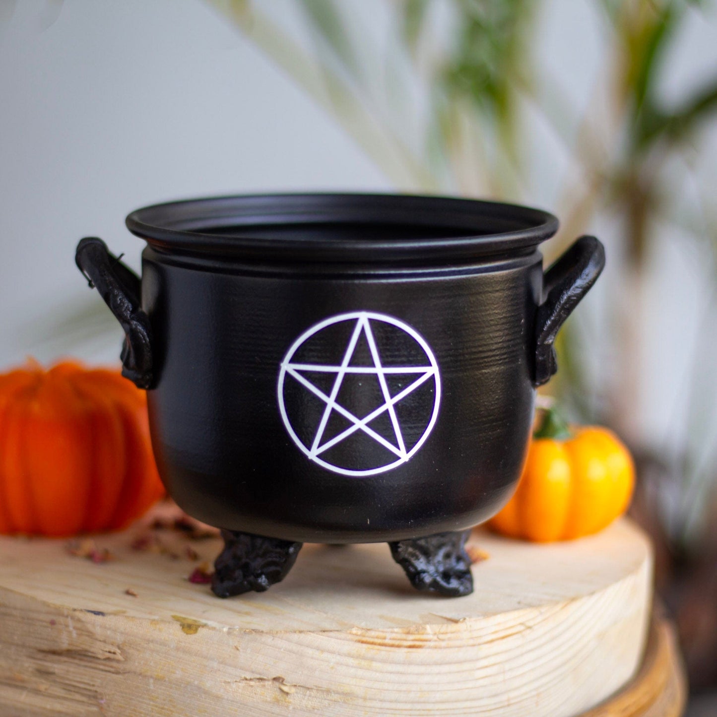 Pentacle Print Cauldron Altarware | Altar