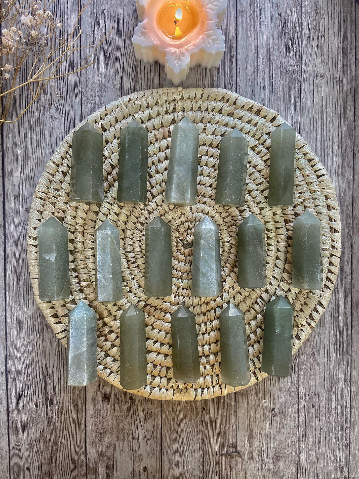 Green Aventurine Mini Point Crystal & Stones