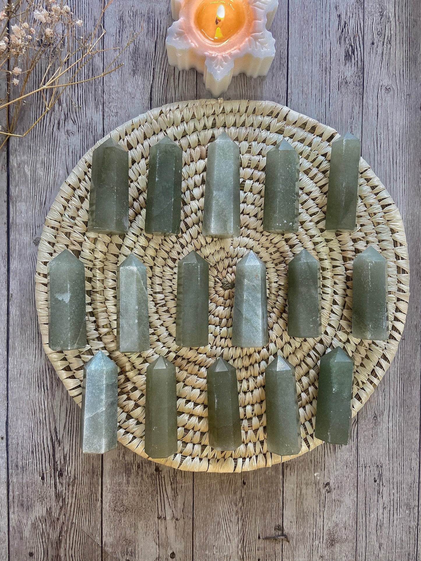 Green Aventurine Mini Point Crystal & Stones