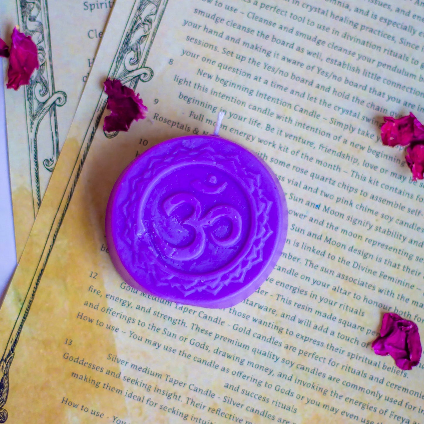 Purple Crown Chakra Decorative Candle Candles