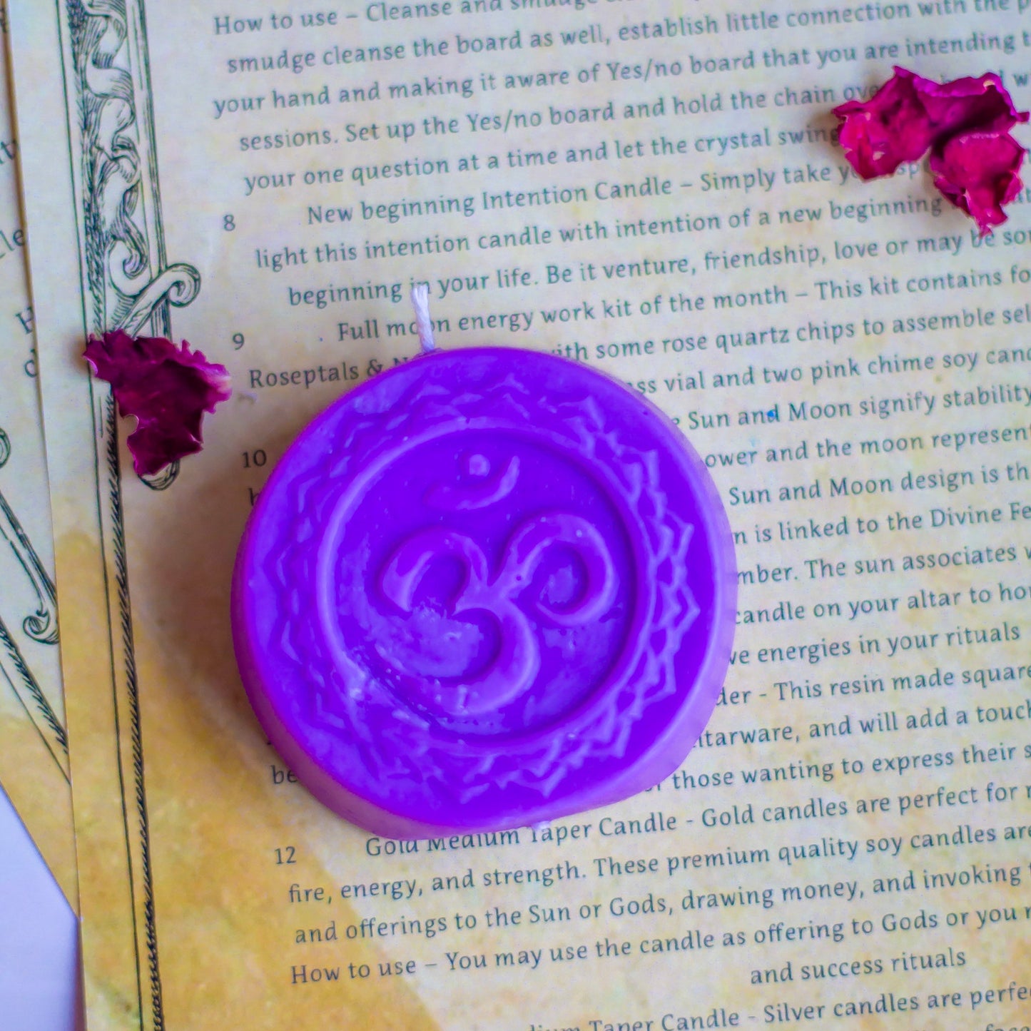 Purple Crown Chakra Decorative Candle Candles