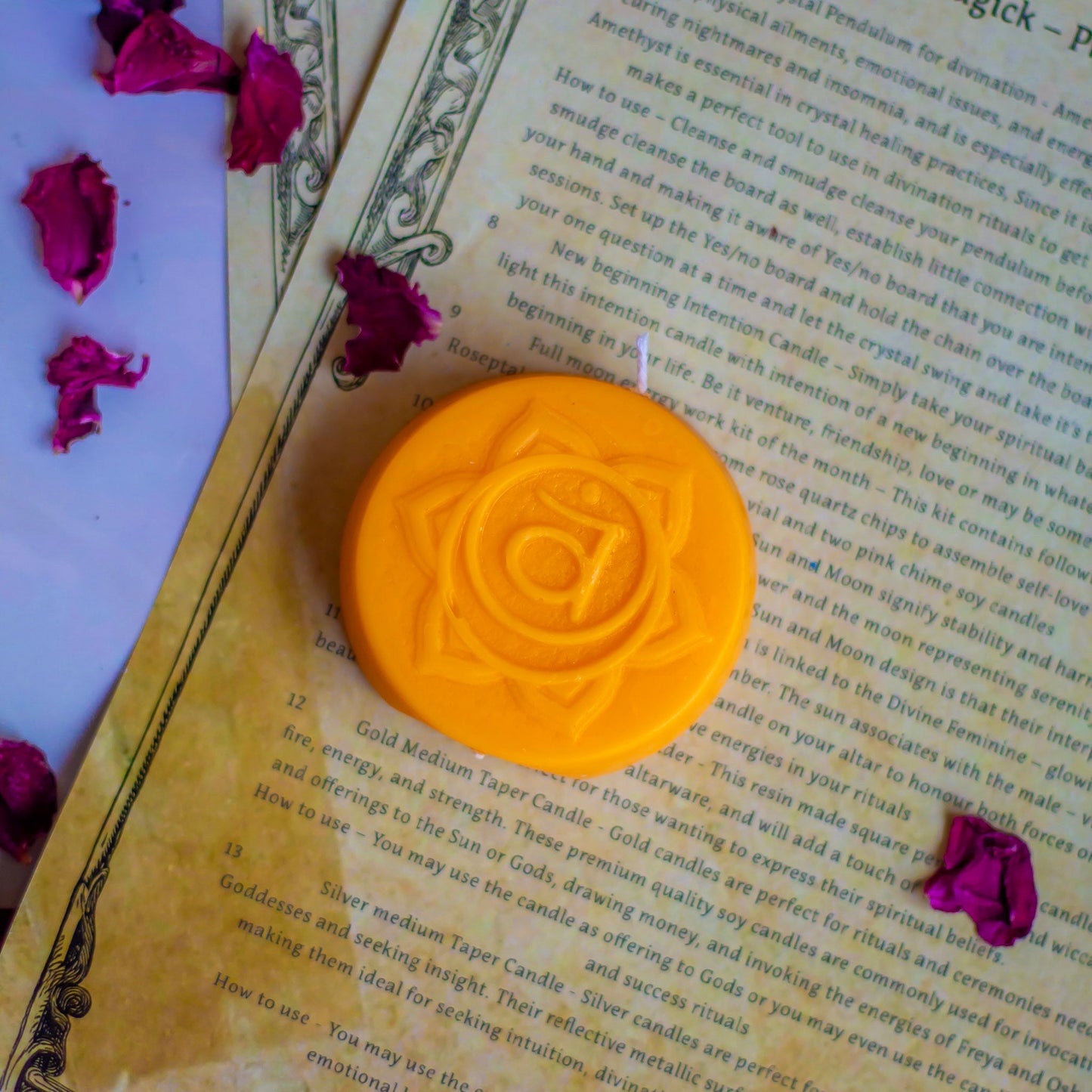 Orange Sacral Chakra Decorative Candle Candles