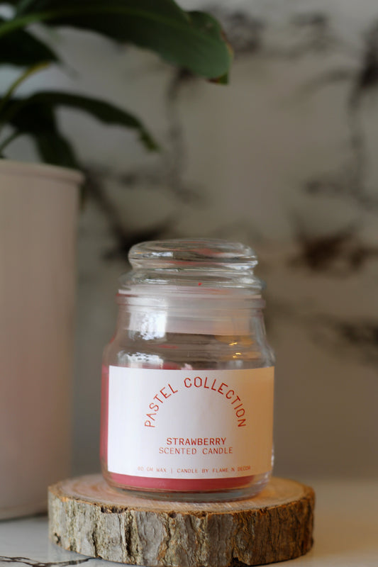 STRAWBERRY COOKIE JAR CANDLE set of 2