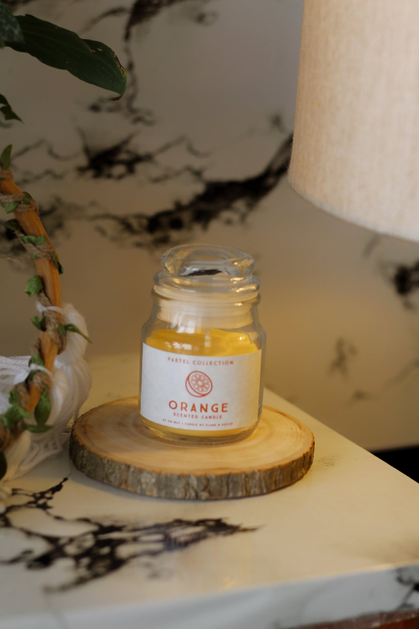 Orange Cookie Jar Candle set of 2