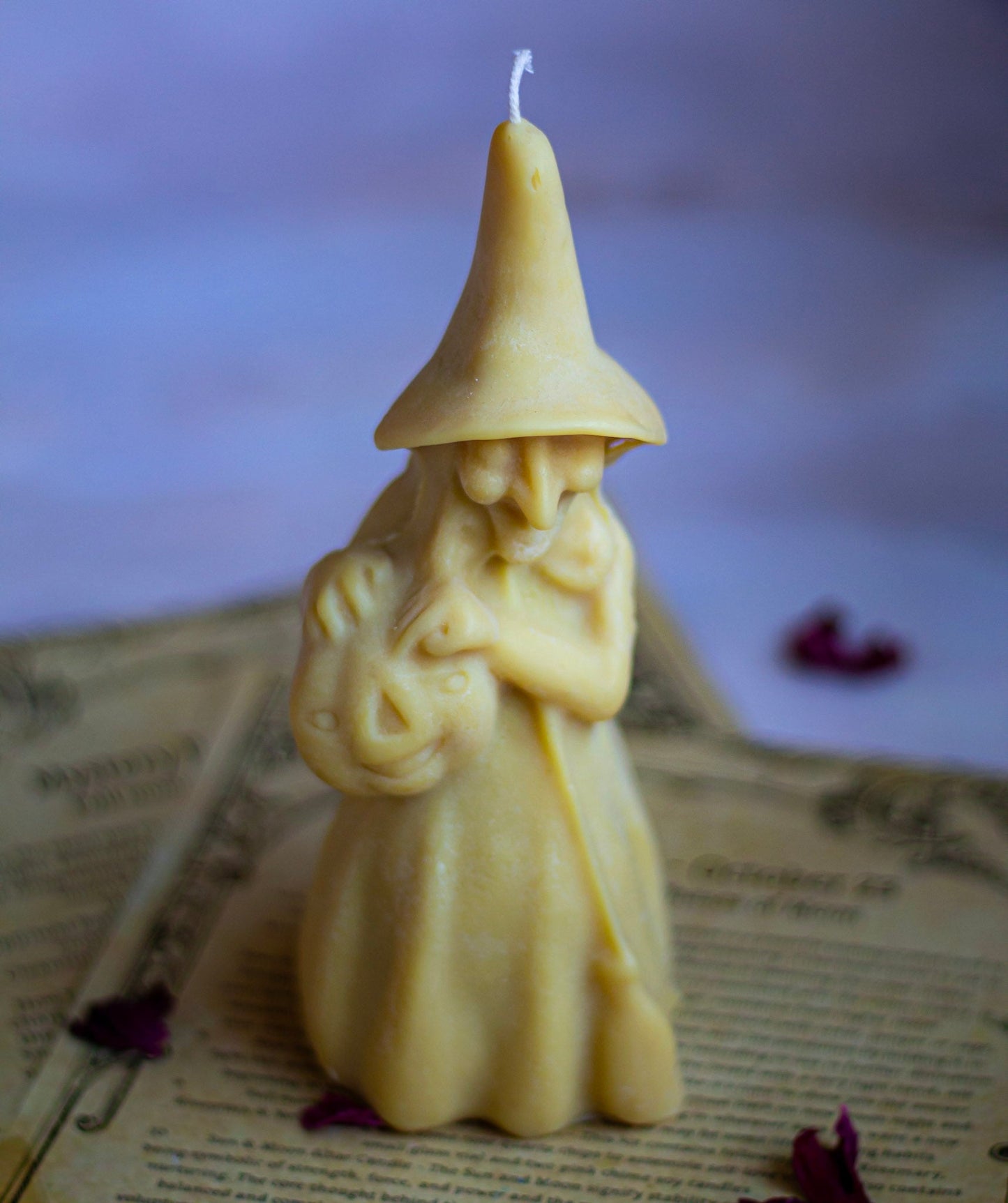 Witch Figurine Bees Wax Candle Candles